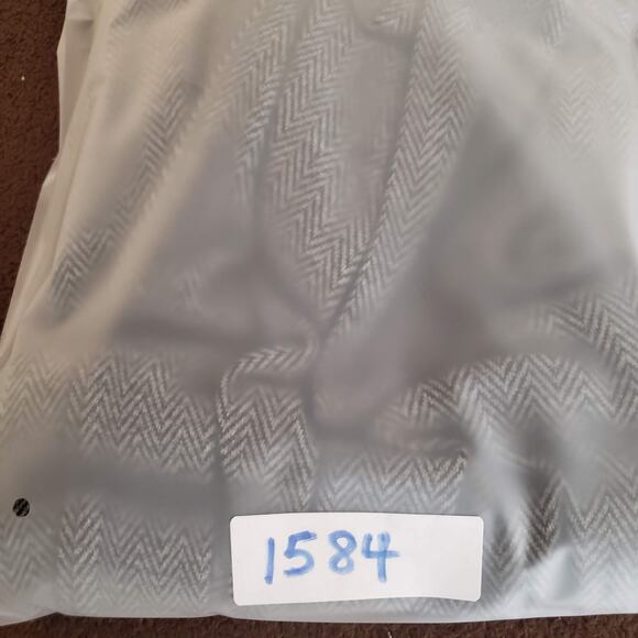 Banana Republic Gray Herringbone Tie Wrap Deep Surplice V-Neck Stretch Dress XS - Picture 13 of 13